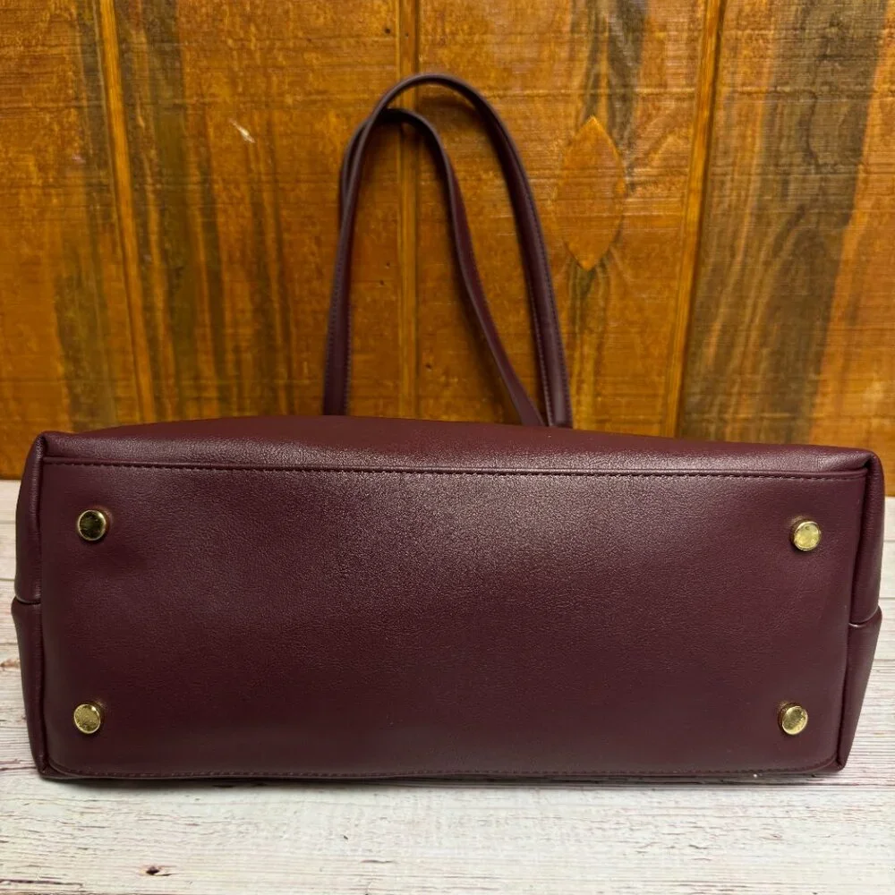 I.N.C. INTERNATIONAL CONCEPTS Trippii Extra-Large Tote – Red Plum - Picture 3 of 6